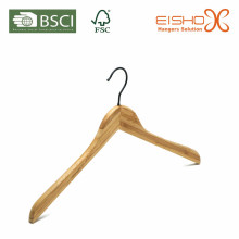 Cabide de madeira do gancho cabide superior de bambu para roupas (MB05)